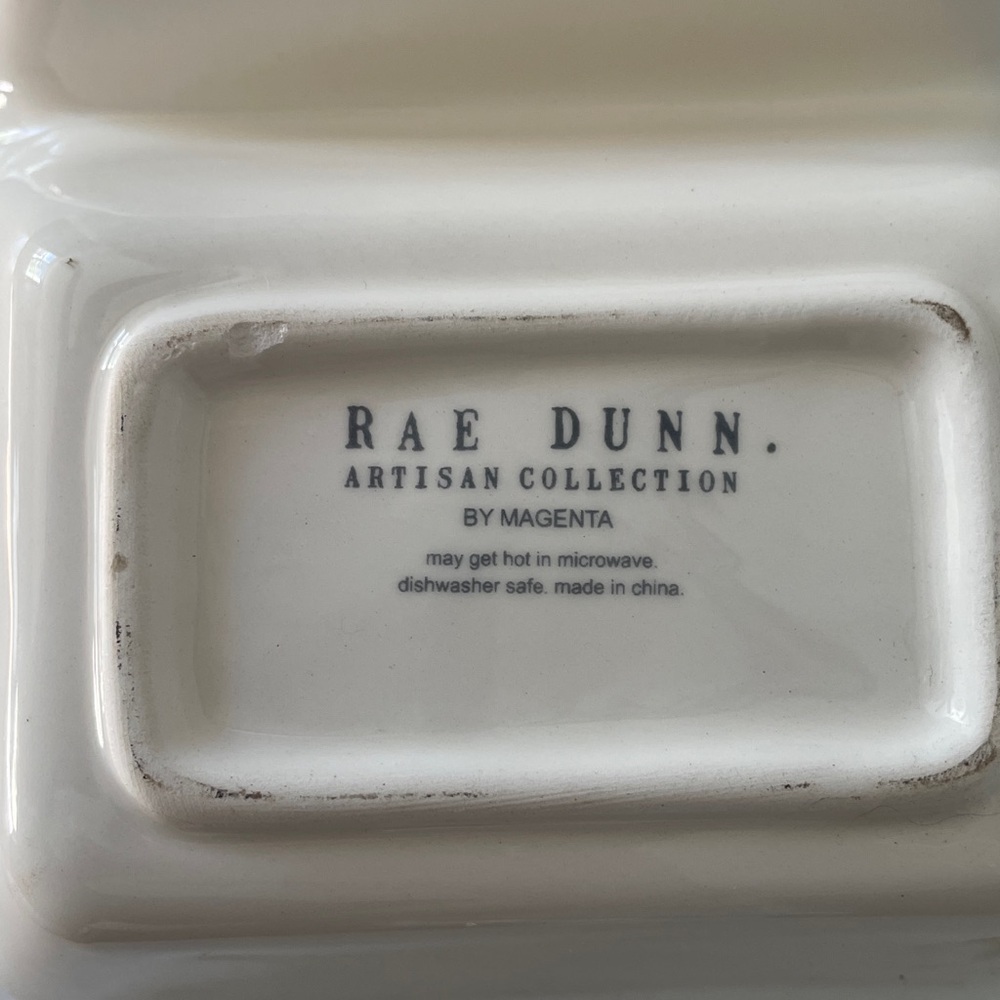 Rae Dunn Naughty Nice Divided Dish - Picture 4 of 4